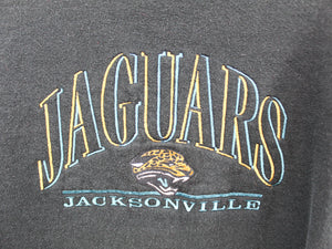 Z - Vintage Jaguars NFL Chalk Line Embroidered Logo & Script Crewneck