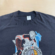 J- Vintage '90 NHL All Star Weekend Game Pittsburgh Graphic Made In USA Single Stitch Tee - 2XL