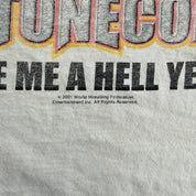 J- Vintage '01 WWE Stone Cold Steve Austin Give Me A Hell Yeah Graphic Tee - XL