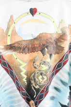 Load image into Gallery viewer, Vintage Single Stitch Liquid Blue Bull Skull &amp; Eagle And Snake Tee
