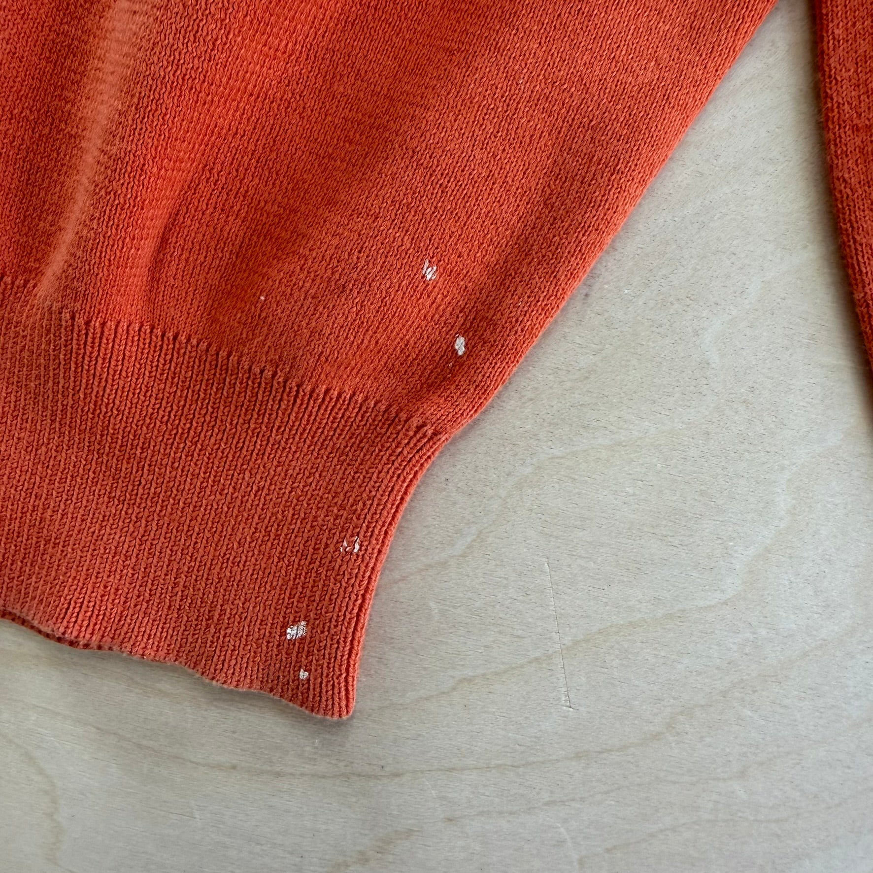 J- Vintage Polo Ralph Lauren Orange Knit Sweater - M