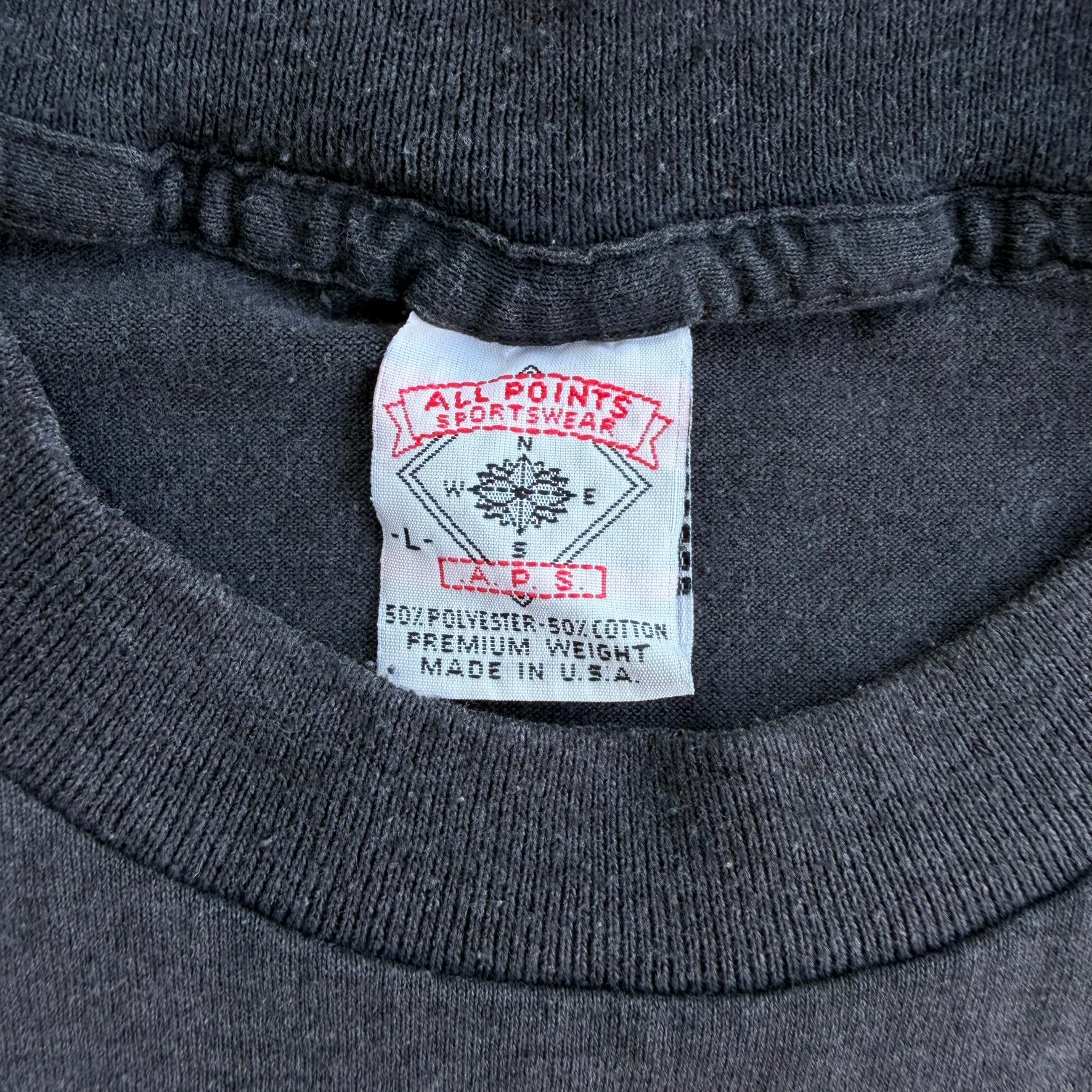 J- Vintage '90 Sturgis Bike Week Graphic Made In USA Single Stitch Tee - L
