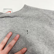 F- Vintage Nike Embroidered Swoosh Chest Crewneck Grey