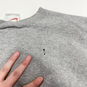 F- Vintage Nike Embroidered Swoosh Chest Crewneck Grey