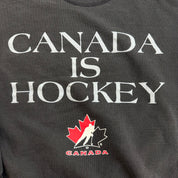 J- Vintage 90s Starter Hockey Canada Text Graphic Crewneck - M