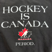 J- Vintage 90s Starter Hockey Canada Text Graphic Crewneck - M