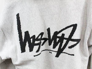 Z - Stussy Upside Down Logo Zip Up Hoodie