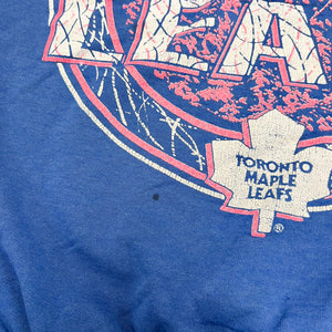 F- Vintage 1991 Toronto Maple Leafs NHL Logo Crewneck