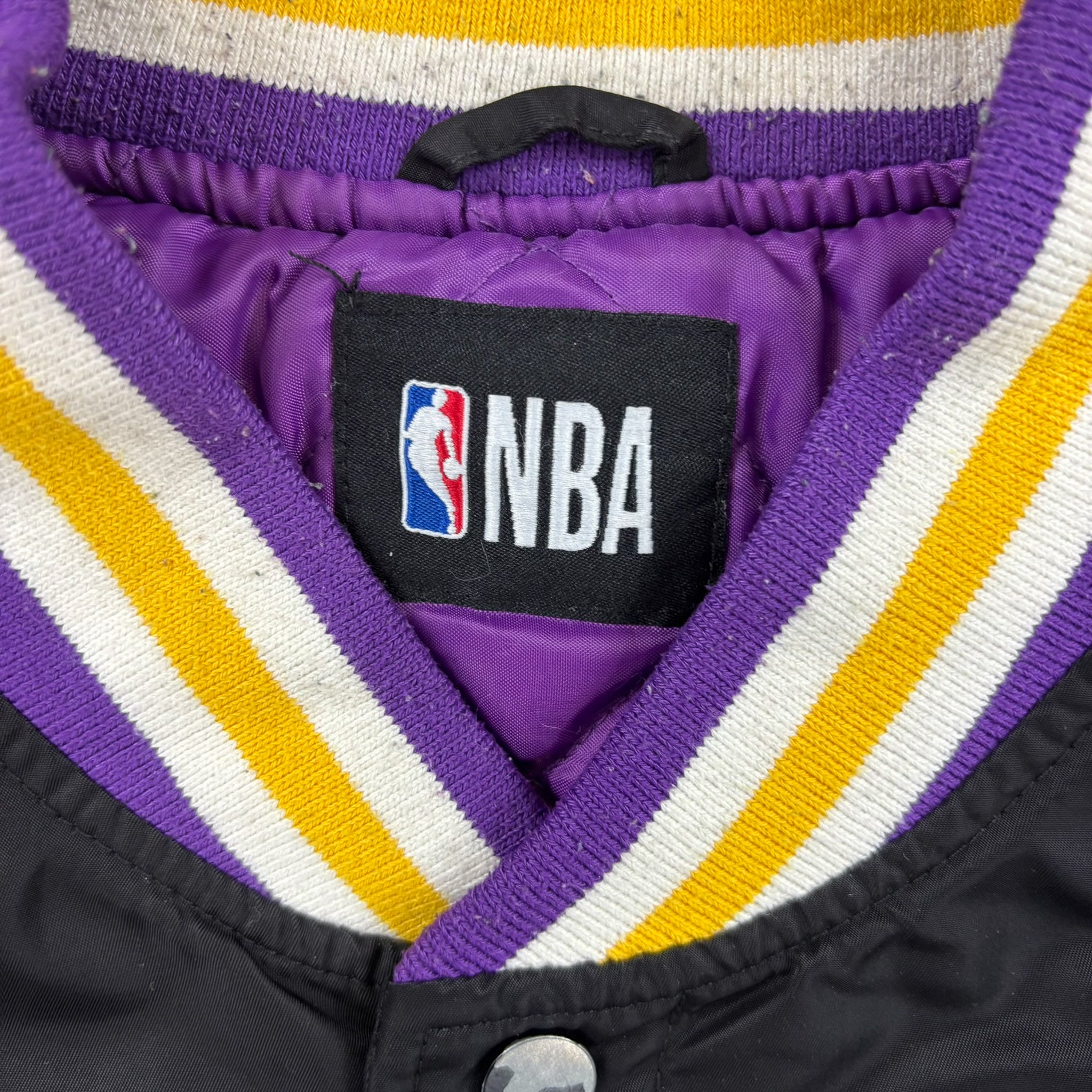 F- Vintage Los Angeles Lakers NBA Satin Bomber Jacket