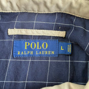 Vintage Polo RL Embroidered Logo Beige Harrington Lightweight Jacket - L