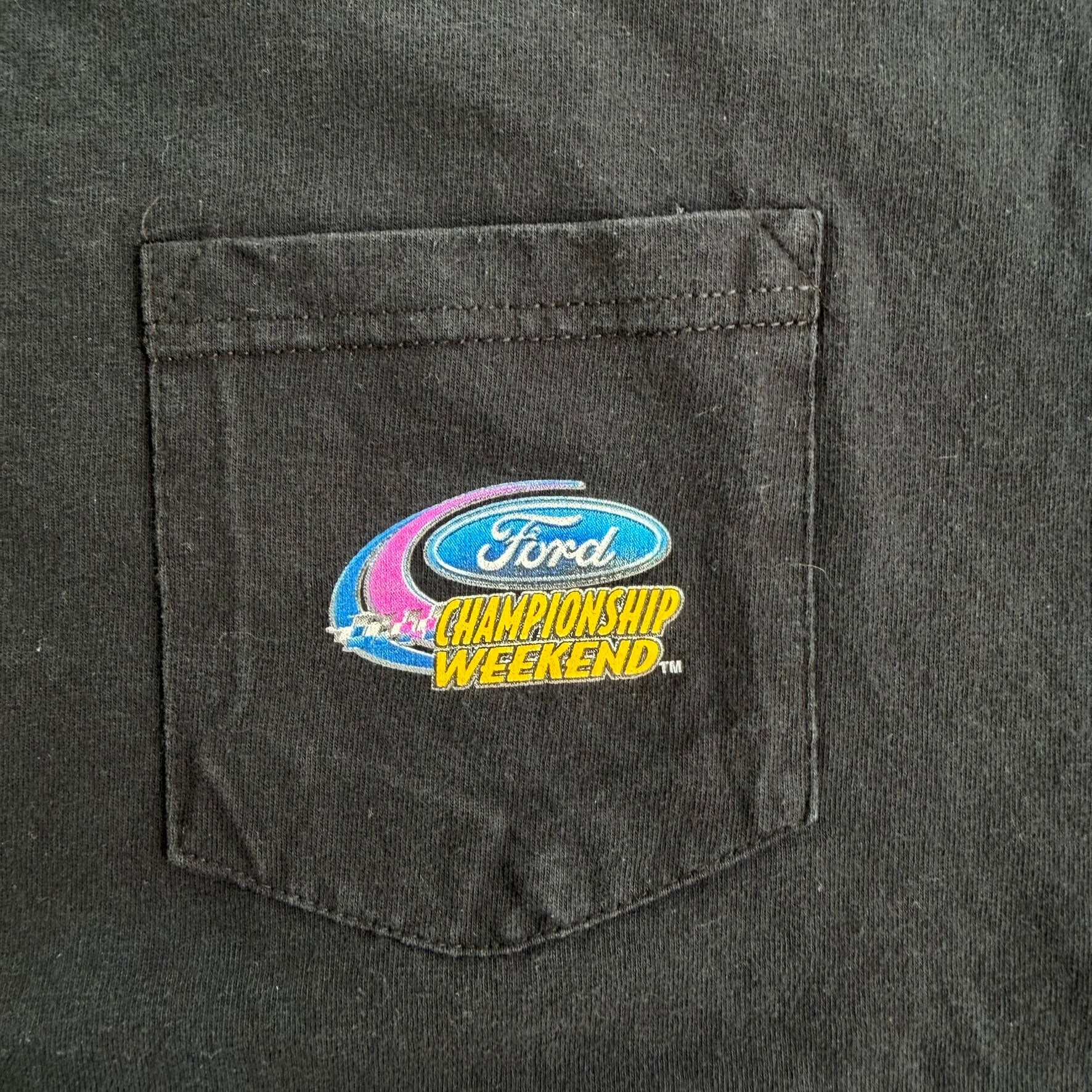 J- Vintage '04 Ford Nascar Triple Header Race Weekend Graphic Pocket Tee - 2XL