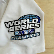 J- Vintage '04 Boston Red Sox David Ortiz 34 MLB World Series Baseball Jersey - S