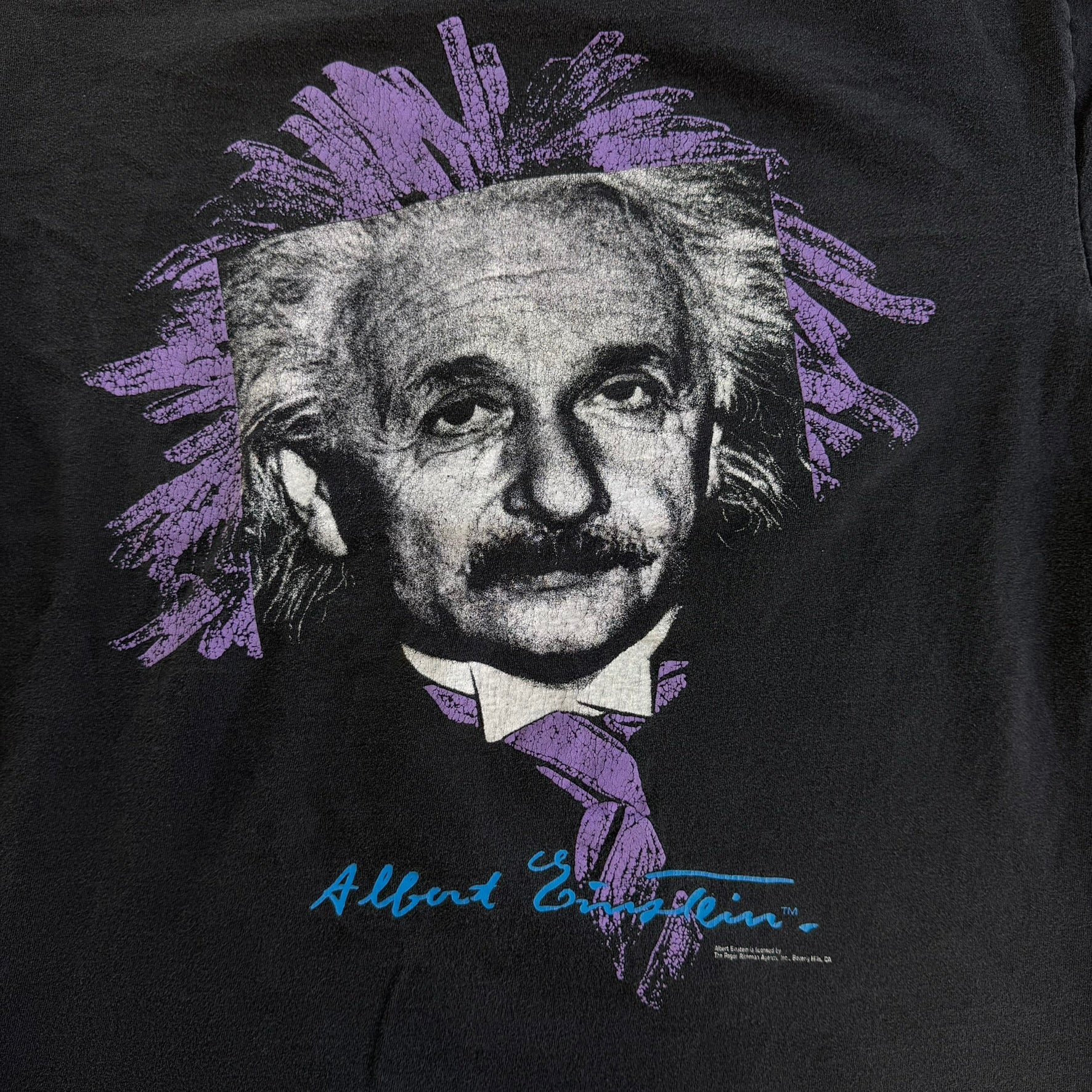 J- Vintage Albert Einstein Picture Graphic Made In USA Single Stitch T ...