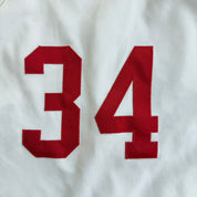J- Vintage '04 Boston Red Sox David Ortiz 34 MLB World Series Baseball Jersey - S