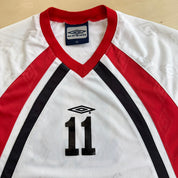 J- Vintage Umbro Scarlet Fever Made In Canada Soccer Jersey - S