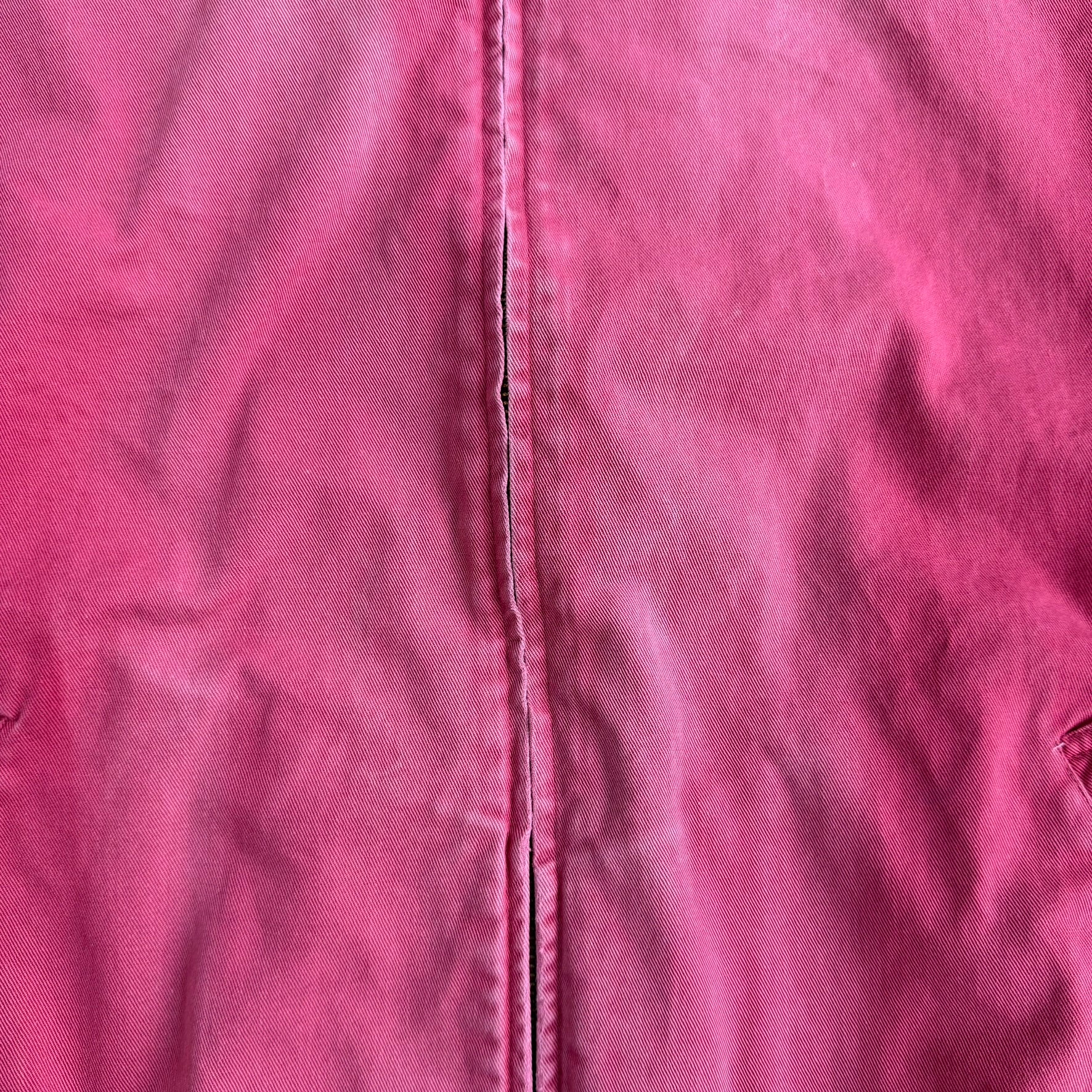 Vintage 90s Polo RL Embroidered Logo Made In Canada Faded Red Harrington Lightweight Jacket - L