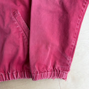 Vintage 90s Polo RL Embroidered Logo Made In Canada Faded Red Harrington Lightweight Jacket - L