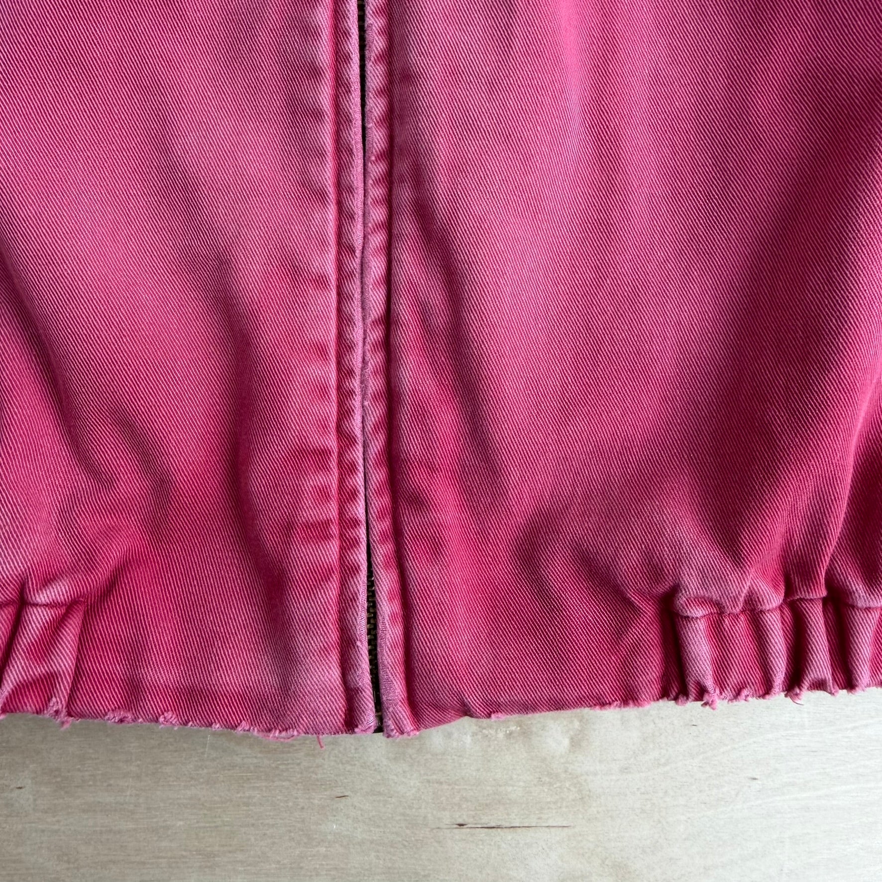 Vintage 90s Polo RL Embroidered Logo Made In Canada Faded Red Harrington Lightweight Jacket - L