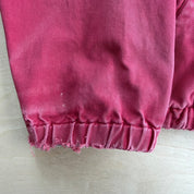 Vintage 90s Polo RL Embroidered Logo Made In Canada Faded Red Harrington Lightweight Jacket - L