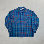 F- Vintage Pendleton Wool Teal  Button Down Shirt