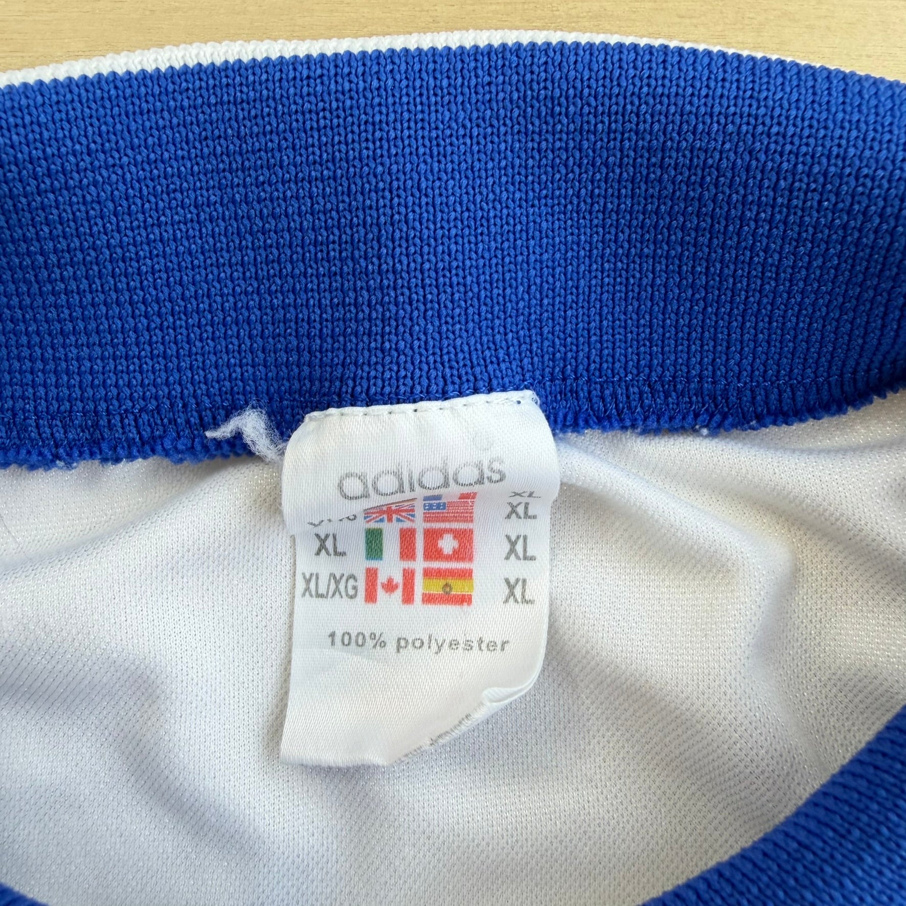 J- Vintage 90s Adidas Soccer Goalie Long Sleeve Soccer Jersey - XL