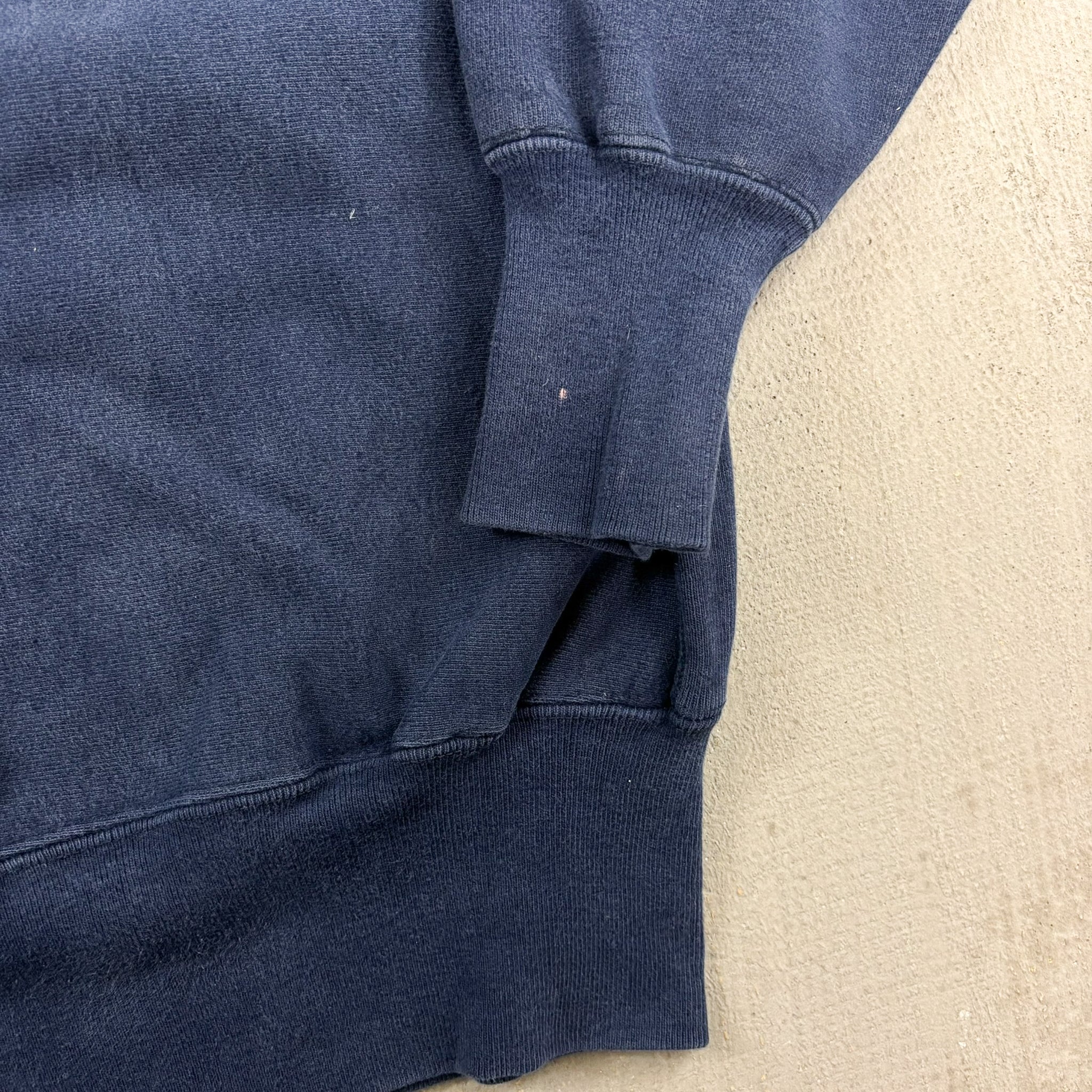 F- Vintage 90s Champion Reverse Weave Made In USA Navy Crewneck