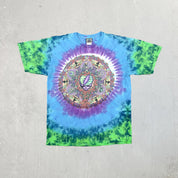 F- '00 Liquid Blue The Grateful Dead Mandala Graphic Tie Dye Tee