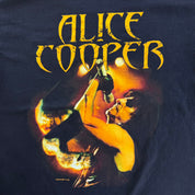 J- Vintage '04 Alice Cooper Picture & Text Graphic Tee - L