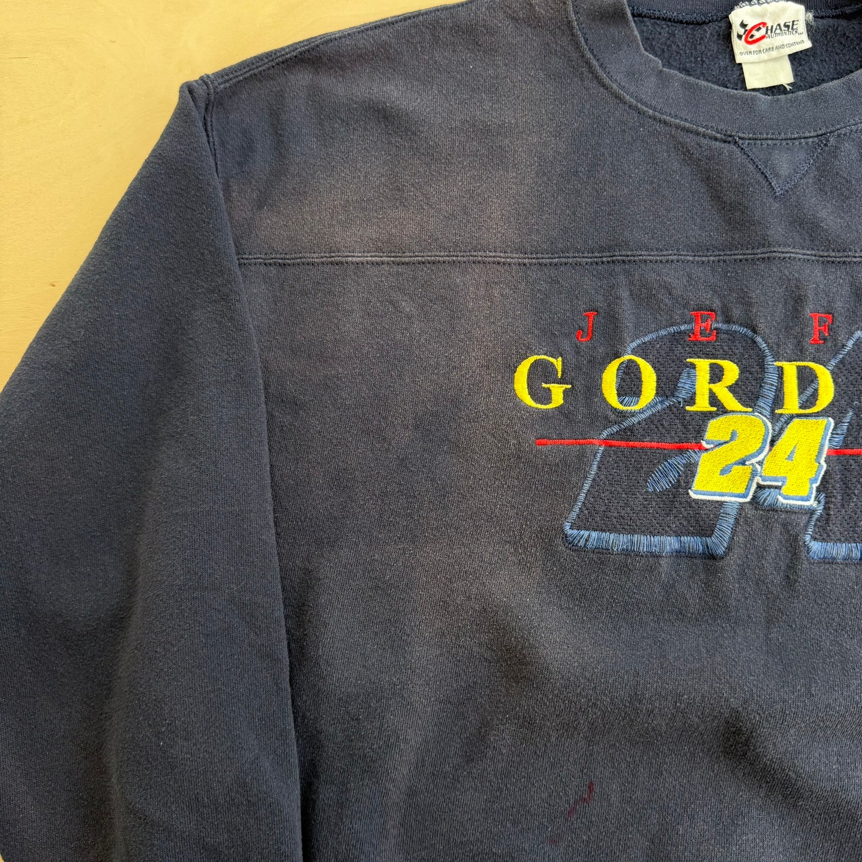 J- Vintage Nascar Jeff Gordon 24 Embroidered Graphic Crewneck - 2XL