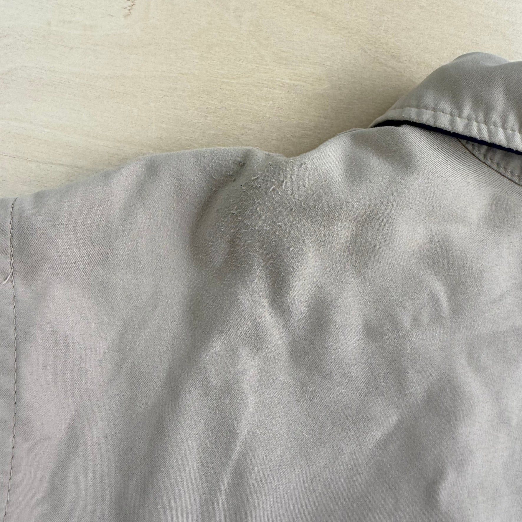 Vintage 90s Polo RL Embroidered Logo Beige Harrington Lightweight Jacket - XL