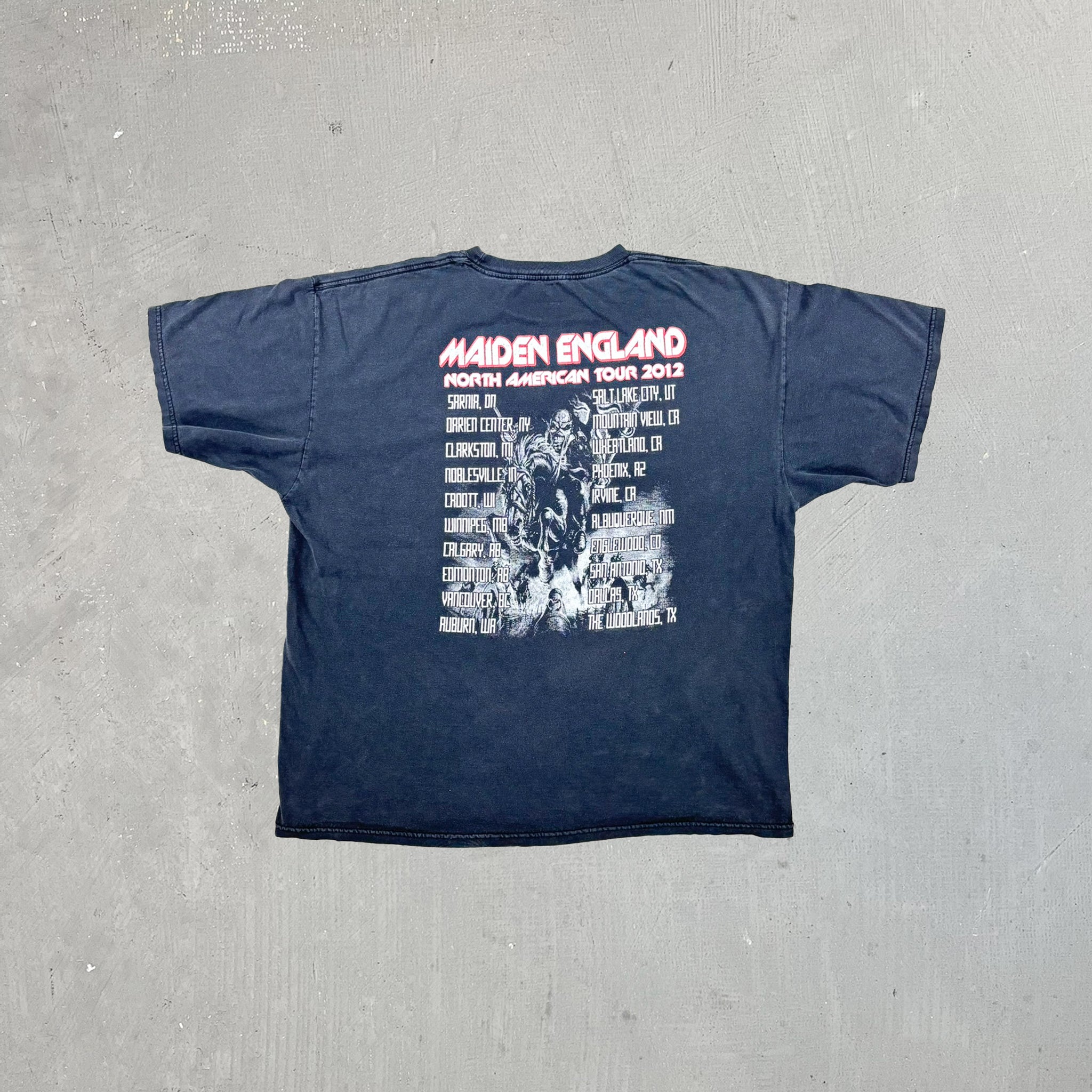 F- '12 Iron Maiden North American Maiden England Tour Graphic Tee