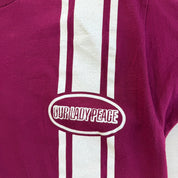 J- Vintage Our Lady Peace Racing Stripe Text Single Stitch Tee - XL