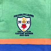F- Vintage Polo Ralph Lauren Embroidered Crest & Text Rugby Shirt
