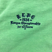 F- Vintage Polo Ralph Lauren Embroidered Crest & Text Rugby Shirt