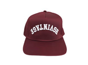 HGV Reverse Logo Burgandy 5 Panel Snapback Hat