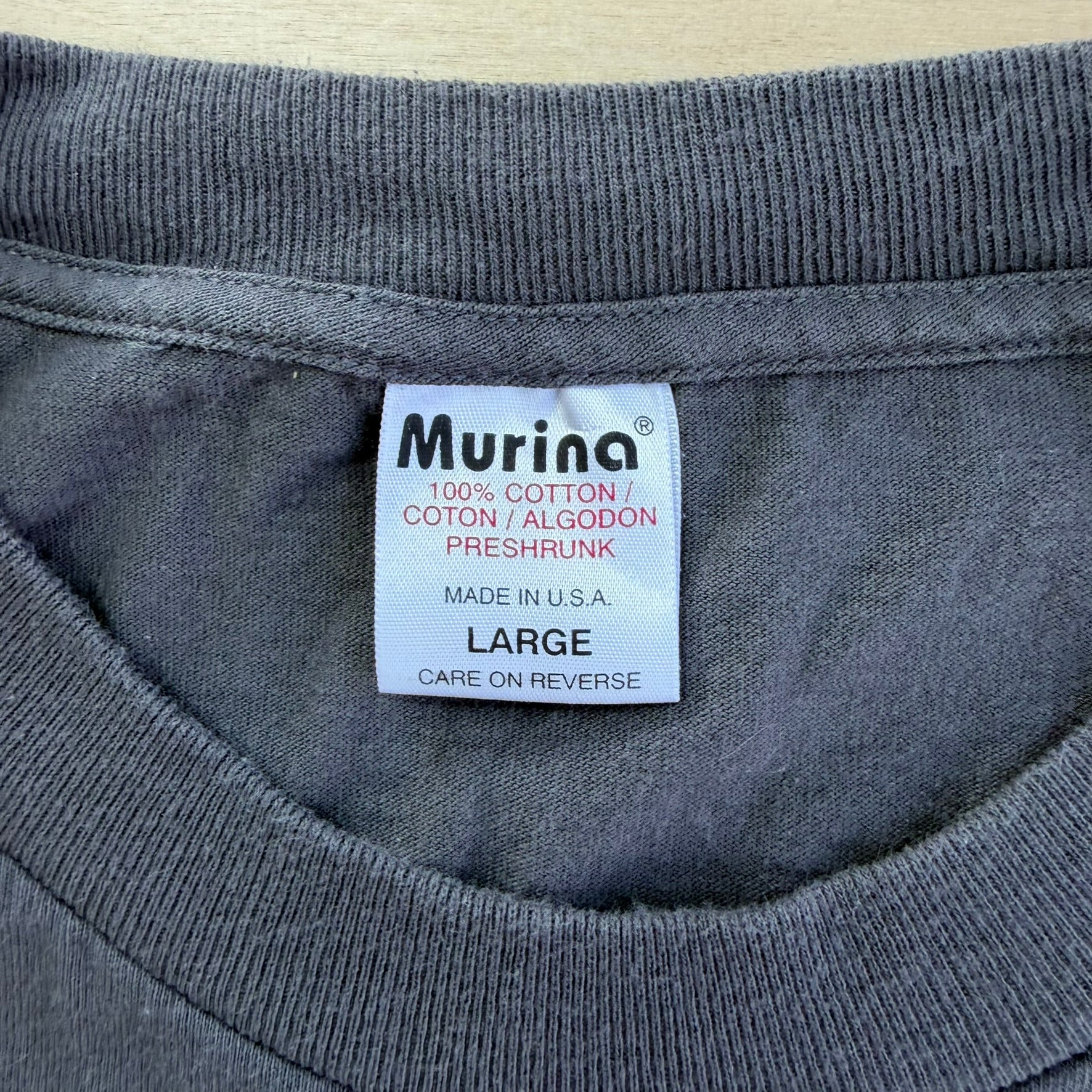 J- Vintage Perfect Circle Logo & Text Made In USA Tee - L