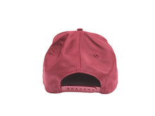 Load image into Gallery viewer, HGV Reverse Logo Burgandy 5 Panel Snapback Hat
