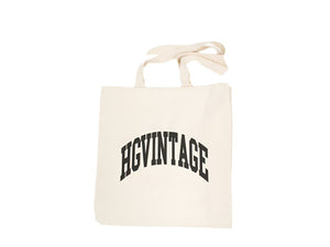 HG Vintage College Logo Puff Print Large Tote Bag