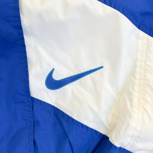 Load image into Gallery viewer, F- Vintage Nike Blue/White Zip Up Nylon Windbreaker Jacket
