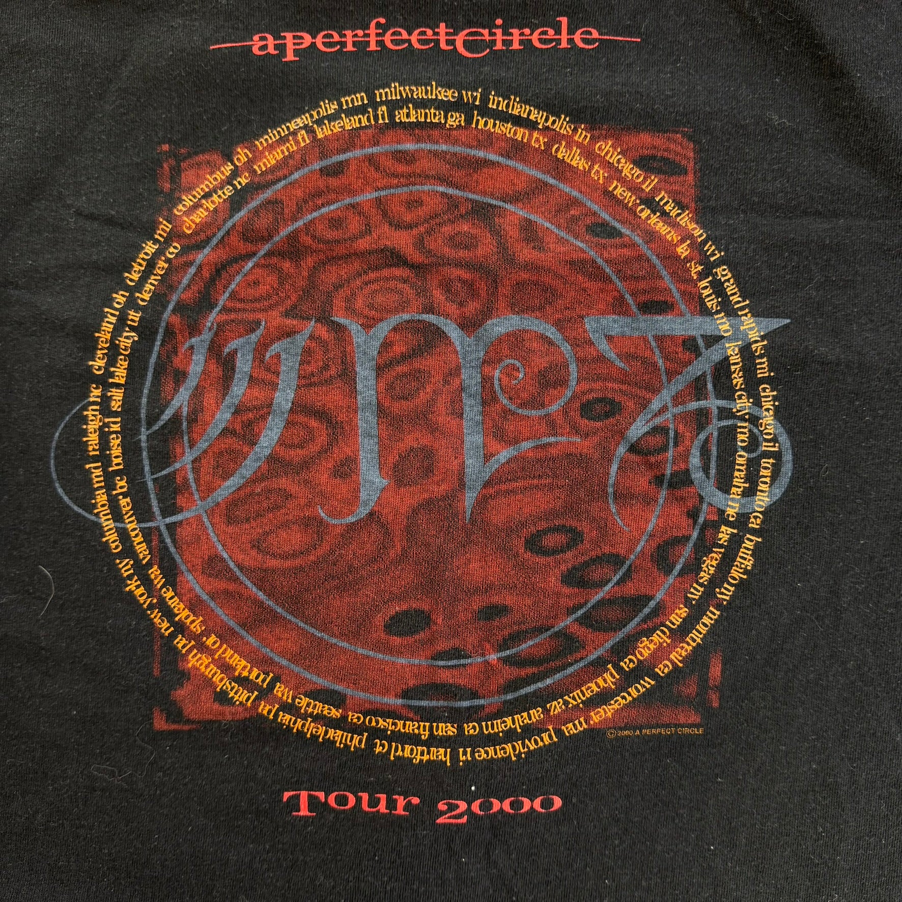 J- Vintage '00 Perfect Circle Tour Graphic Single Stitch Tee - L