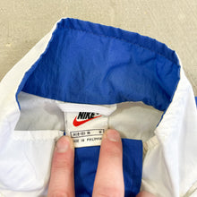 Load image into Gallery viewer, F- Vintage Nike Blue/White Zip Up Nylon Windbreaker Jacket

