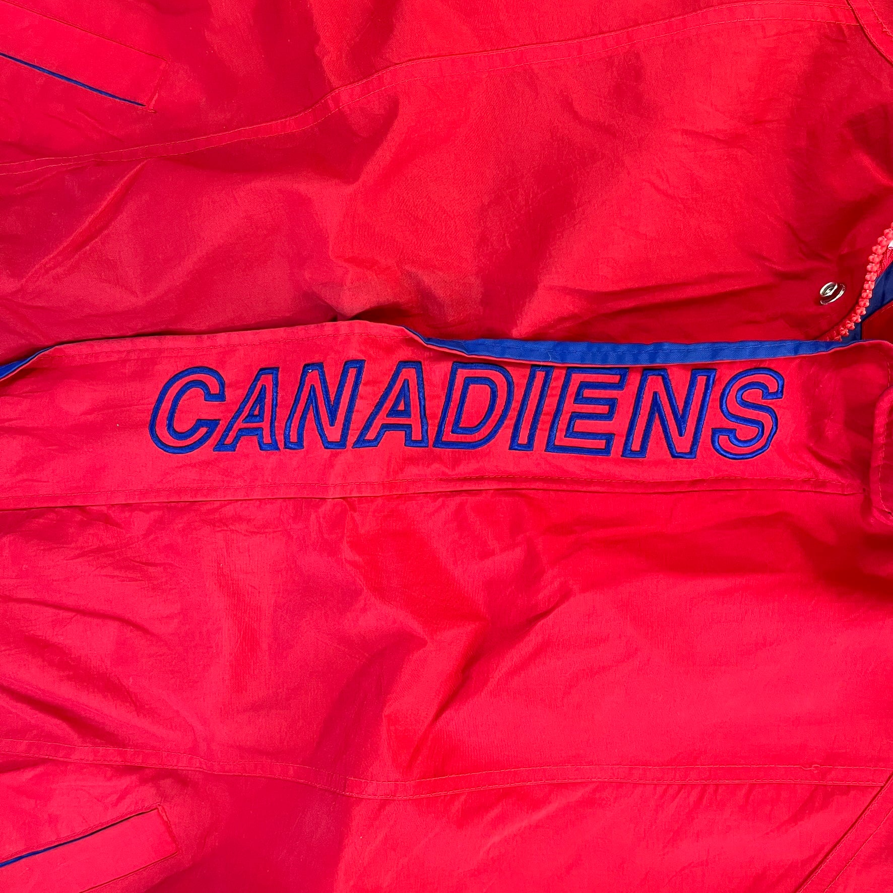 F- Vintage Montreal Canadiens NHL Starter Zip Up Jacket