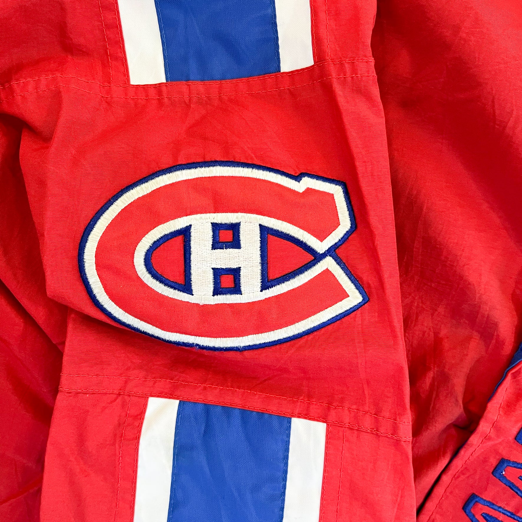 F- Vintage Montreal Canadiens NHL Starter Zip Up Jacket