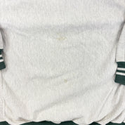 F- Vintage 90s Champion Reverse Weave Made In USA Embroidered Text Crewneck