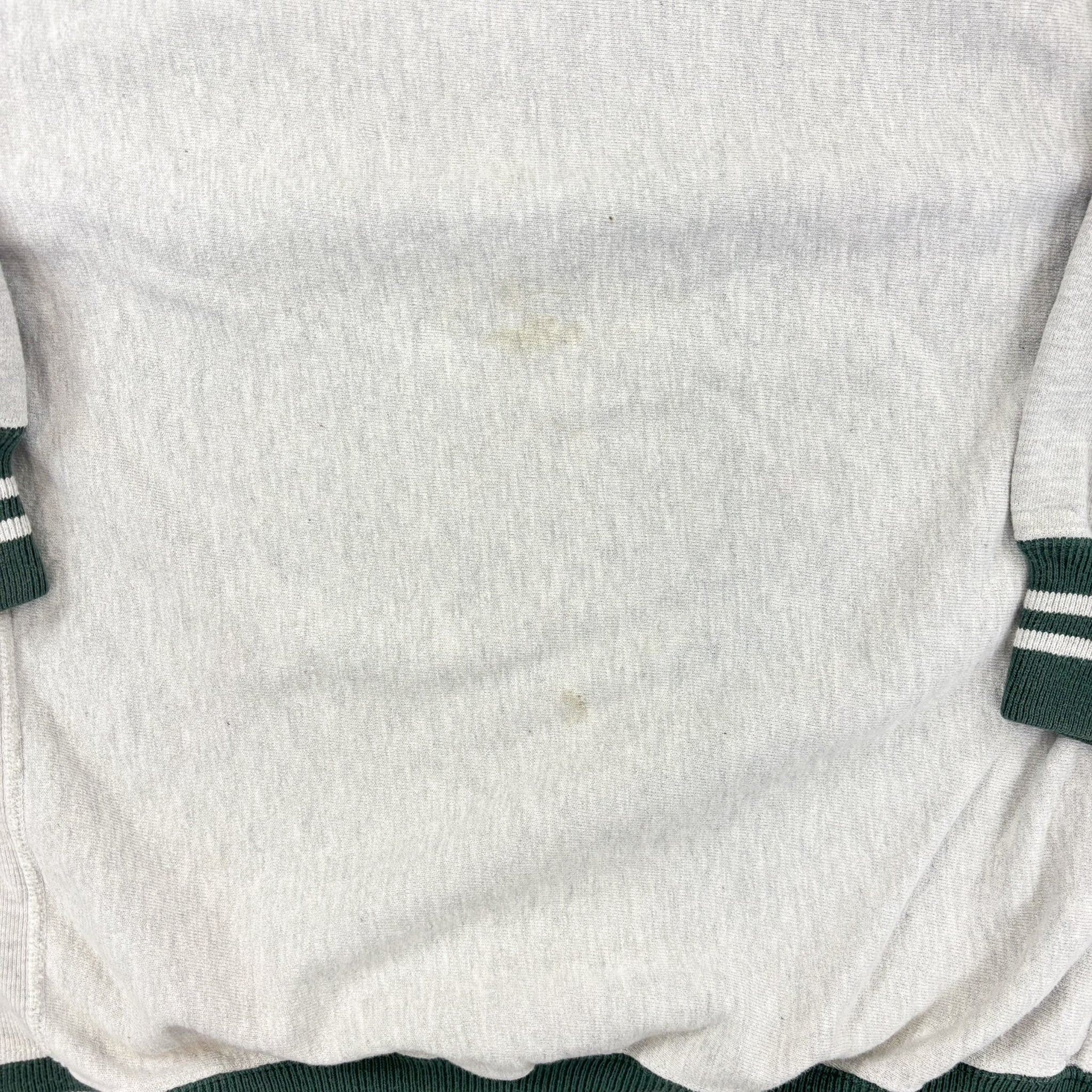 F- Vintage 90s Champion Reverse Weave Made In USA Embroidered Text Crewneck