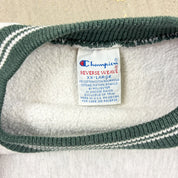 F- Vintage 90s Champion Reverse Weave Made In USA Embroidered Text Crewneck