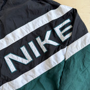 J- Vintage 90s Nike Embroidered Text Lightweight Zip Up Jacket - L