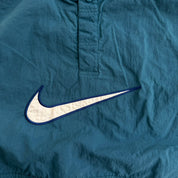 J- Vintage '96 Nike Embroidered Center Swoosh Lightweight Pullover Anorak Jacket - 2XL