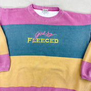 F- Vintage Guess Fleeced Embroidered Crewneck