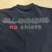 J- Vintage '92 Tool All Indians No Chief Text Made In Jamaica Giant Tag Tee - XL